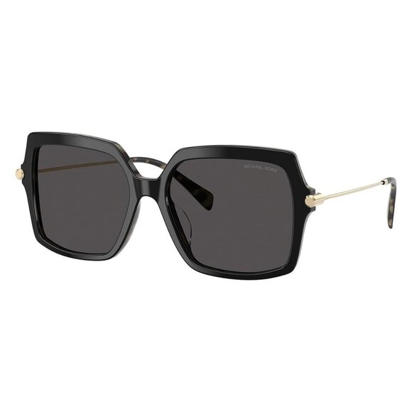 New MICHAEL KORS Quogue Black Square MK2247U 3950/87 Sunglasses Women - Picture 1 of 6